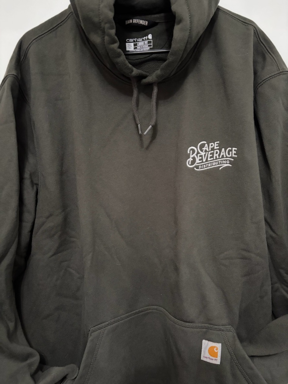 Carhartt rain defender hoodie Forestry Green Hooded Pullover Sweatshirt Cape May
